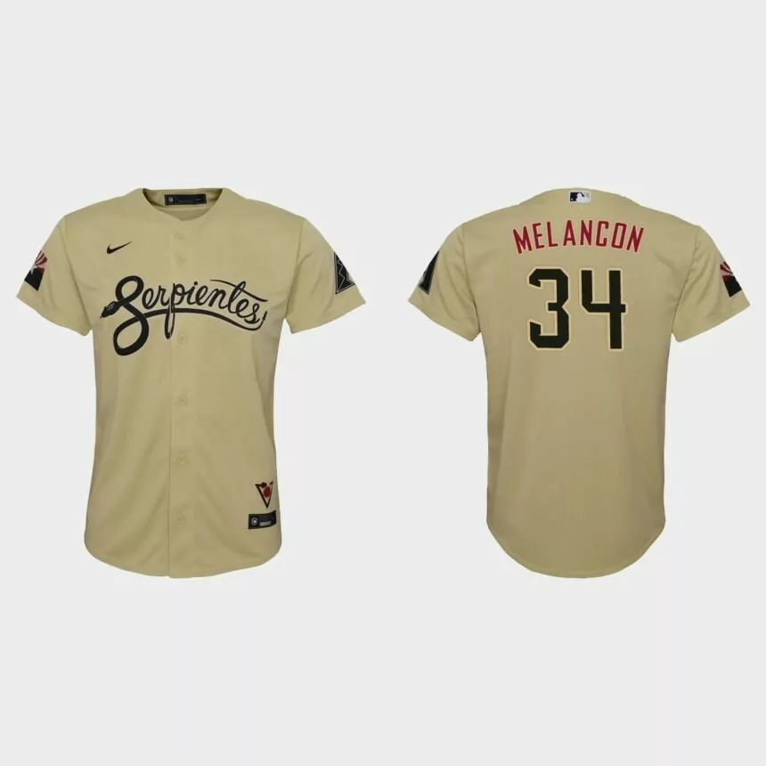 Youth Arizona Diamondbacks Mark Melancon Gold City Connect Replica Jersey.jpg
