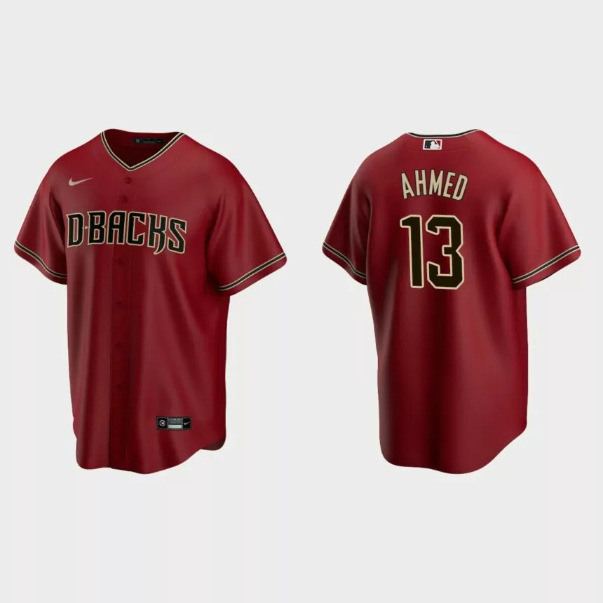Youth Arizona Diamondbacks Nick Ahmed Red Replica Alternate Jersey.jpg