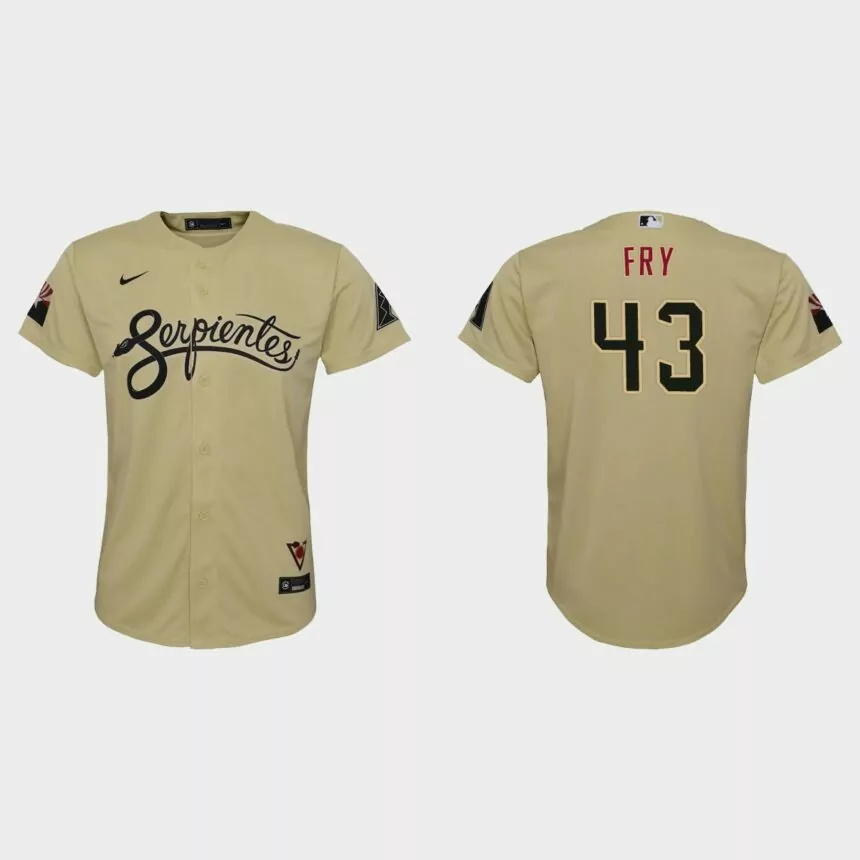 Youth Arizona Diamondbacks Paul Fry Gold City Connect Replica Jersey.jpg