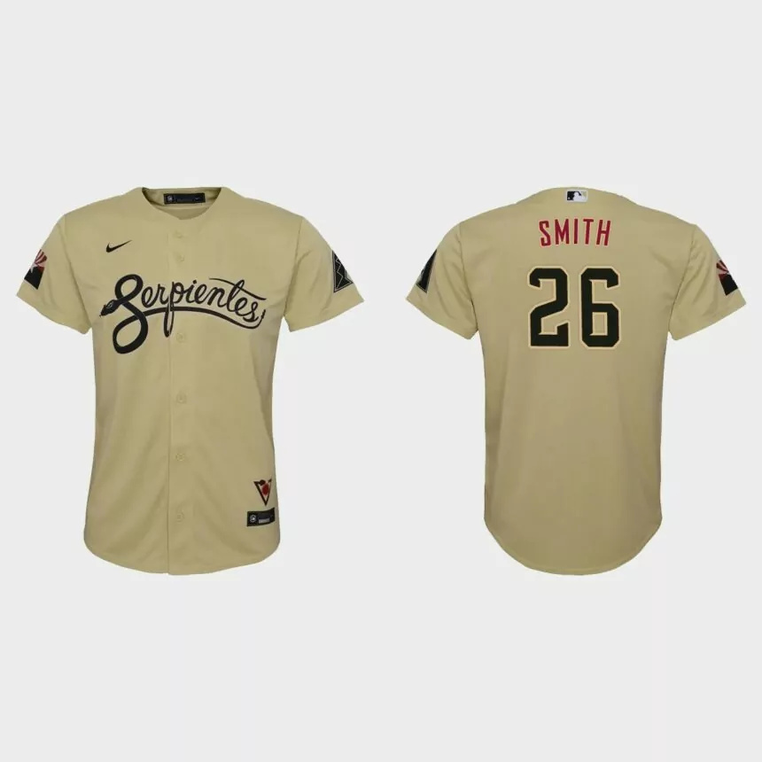 Youth Arizona Diamondbacks Pavin Smith Gold 2021 City Connect Replica Jersey.jpg