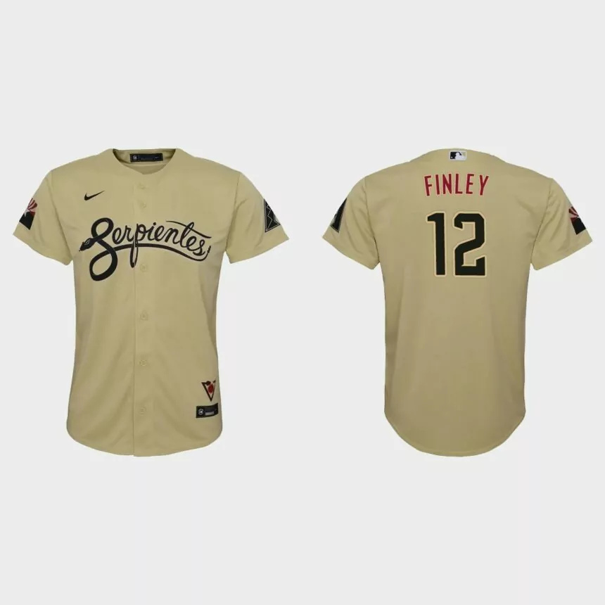 Youth Arizona Diamondbacks Steve Finley Gold 2021 City Connect Replica Jersey.jpg