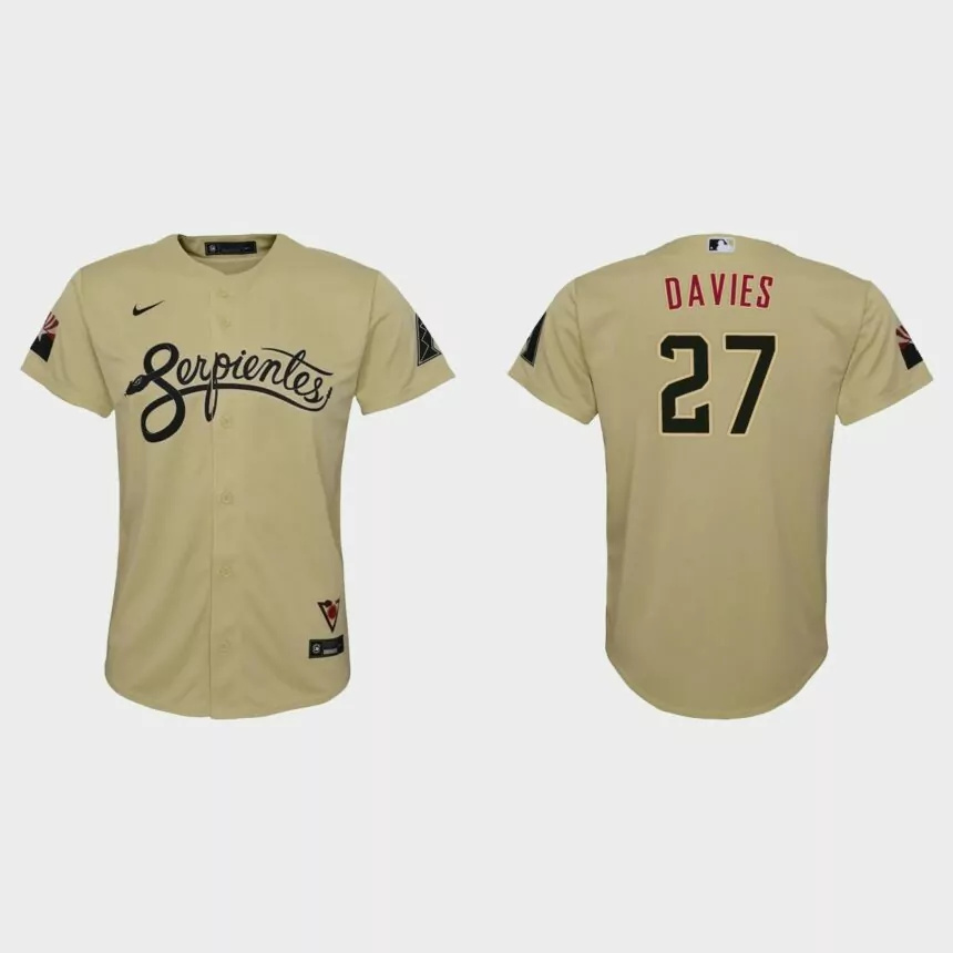 Youth Arizona Diamondbacks Zach Davies Gold City Connect Replica Jersey.jpg