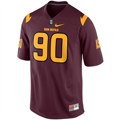 Youth Arizona State Sun Devils #90 Will Sutton Red Football Jersey