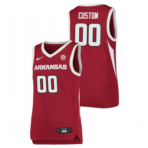 Youth Arkansas Razorbacks Custom 2021 Team Jersey Cardinal