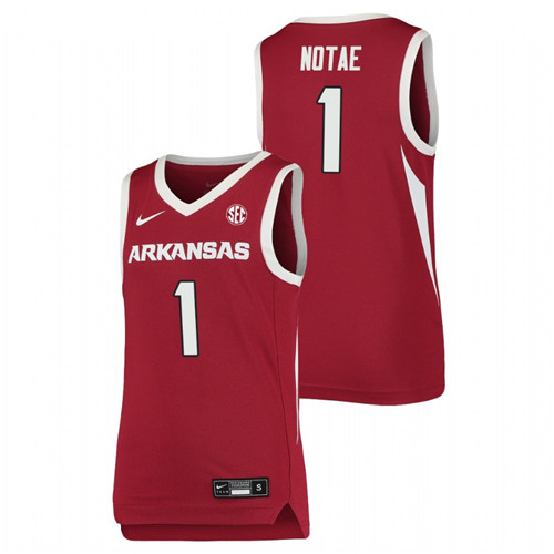 Youth Arkansas Razorbacks JD Notae 2021 Team Jersey Cardinal