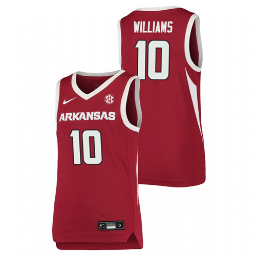 Youth Arkansas Razorbacks Jaylin Williams 2021 Team Jersey Cardinal