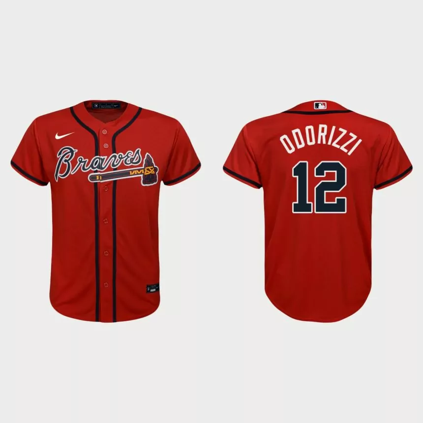Youth Atlanta Braves Jake Odorizzi Red Replica Alternate Jersey