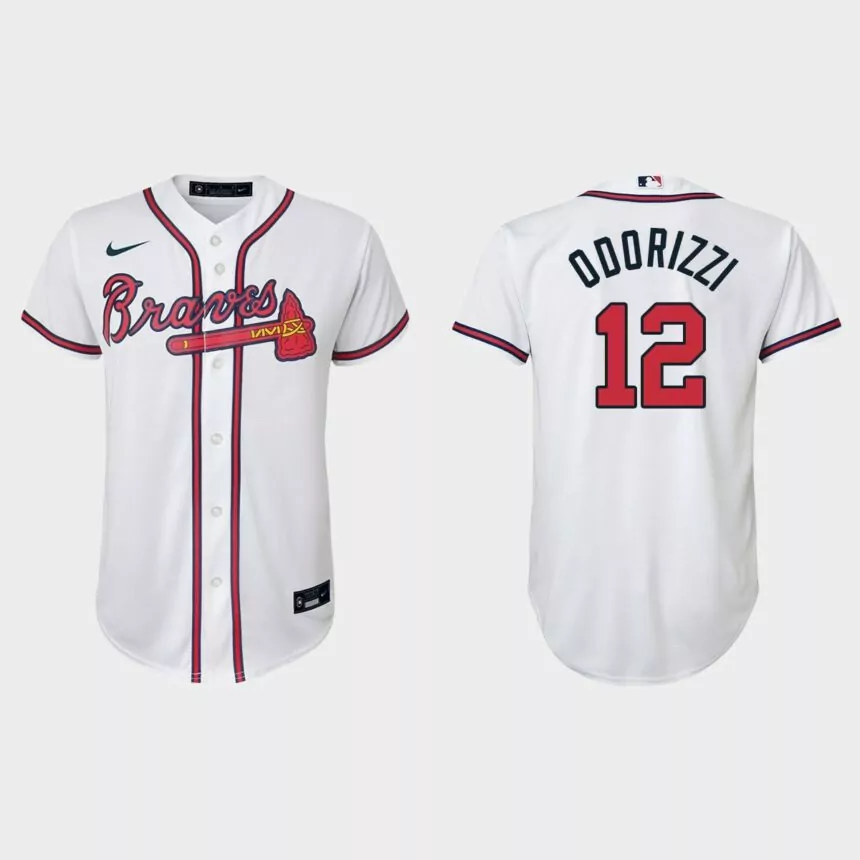 Youth Atlanta Braves Jake Odorizzi White Replica Home Jersey