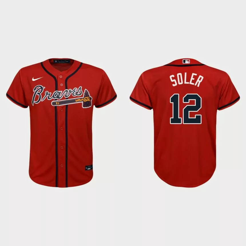 Youth Atlanta Braves Jorge Soler Red Replica Alternate Jersey