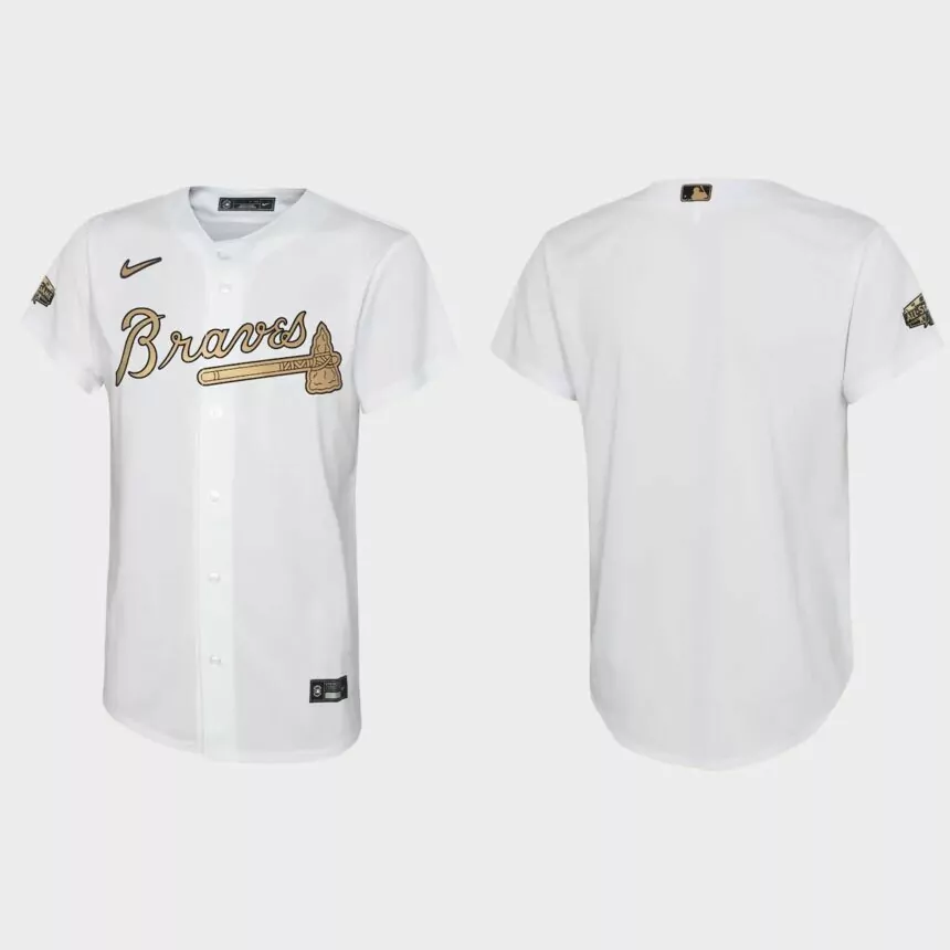 Youth Atlanta Braves White 2022 MLB All-Star Game Replica Jersey