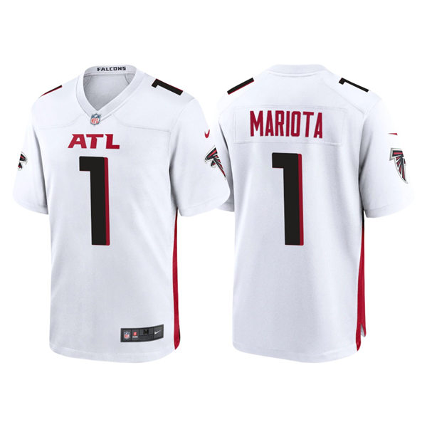 Youth Atlanta Falcons #1 Marcus Mariota Nike White Limited Jersey