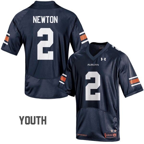 Youth Auburn Tigers #2 Cam Newton Navy Football Jersey
