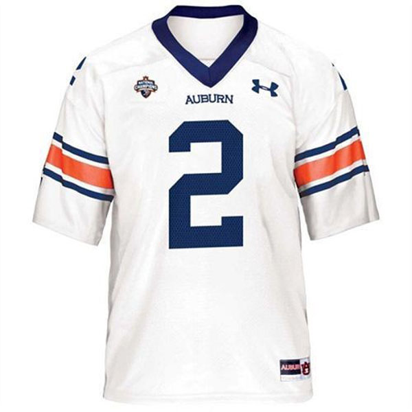 Youth Auburn Tigers #2 Cam Newton White Football Jersey