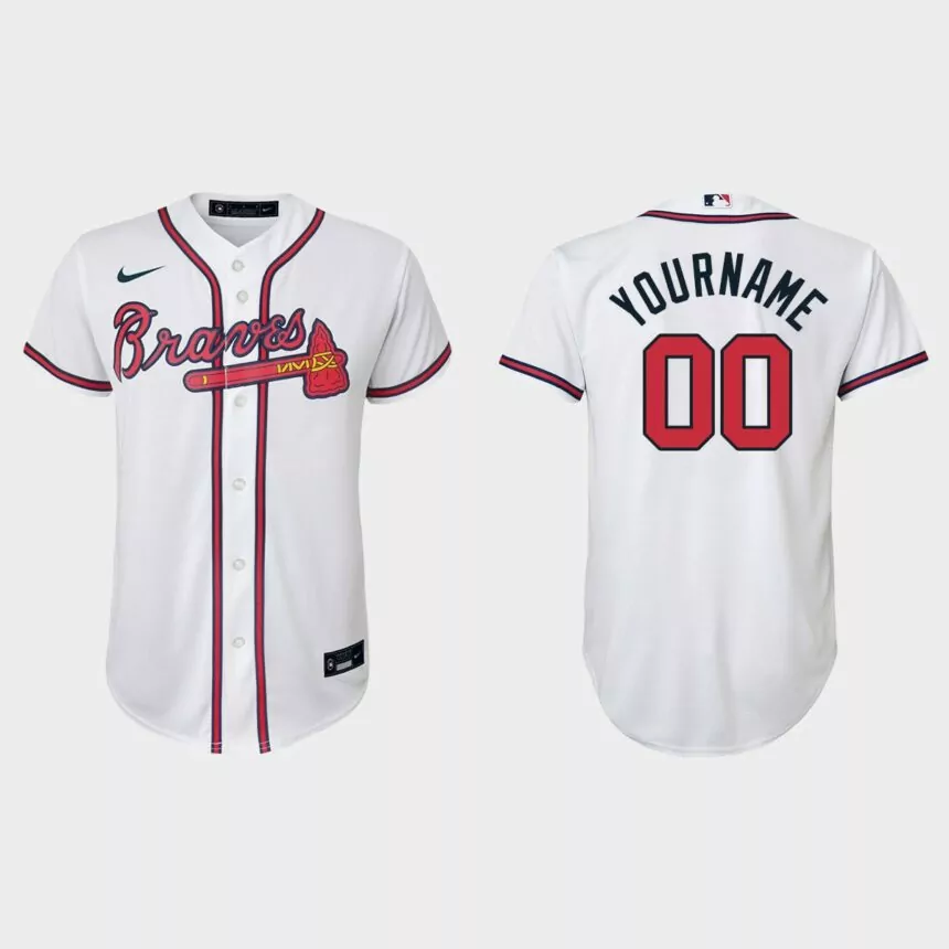 Youth Baltimore Orioles Custom White Replica Home Jersey
