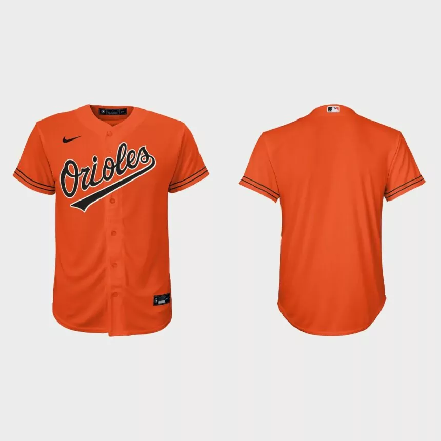 Youth Baltimore Orioles Orange Replica Jersey
