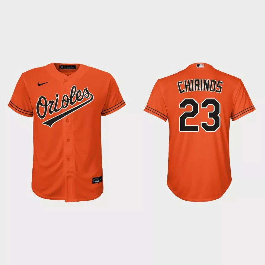 Youth Baltimore Orioles Robinson Chirinos Orange Replica Jersey