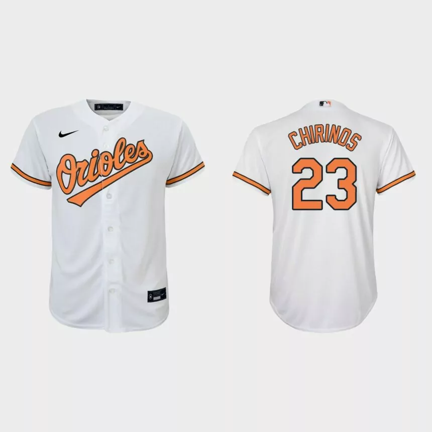 Youth Baltimore Orioles Robinson Chirinos White Replica Home Jersey