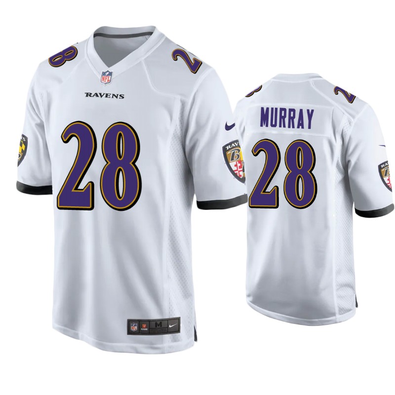 Youth Baltimore Ravens #28 Latavius Murray Nike White Limited Jersey