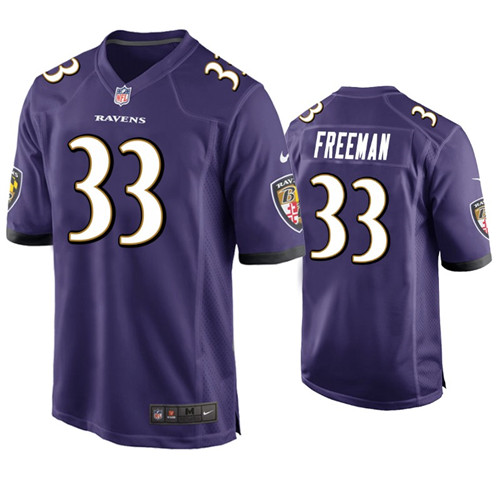 Youth Baltimore Ravens #33 Devonta Freeman Nike Purple Limited Jersey