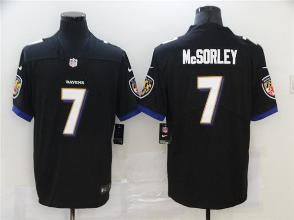 Youth Baltimore Ravens #7 Trace McSorley Nike Black Stitched NFL Limited Stitched Jersey