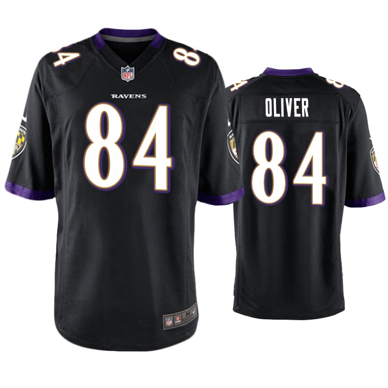 Youth Baltimore Ravens #84 Josh Oliver Nike Black Alternate Limited Stitched Jersey