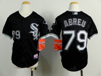 Youth Baseball White Sox #79 Jose Abreu Black Cool Base Stitched Jersey