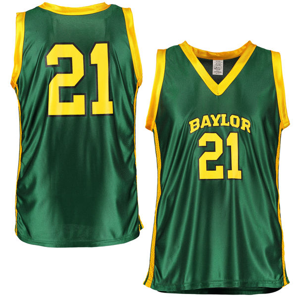 Youth Baylor Bears #21 Green Basketball Jersey