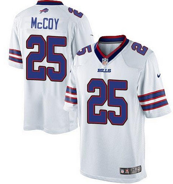 Youth Bills #25 LeSean McCoy White Stitched NFL Jersey