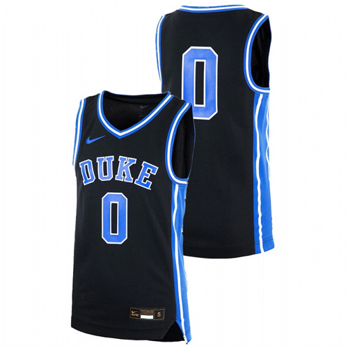 Youth Black Duke Blue Devils College Basketball Replica Jersey