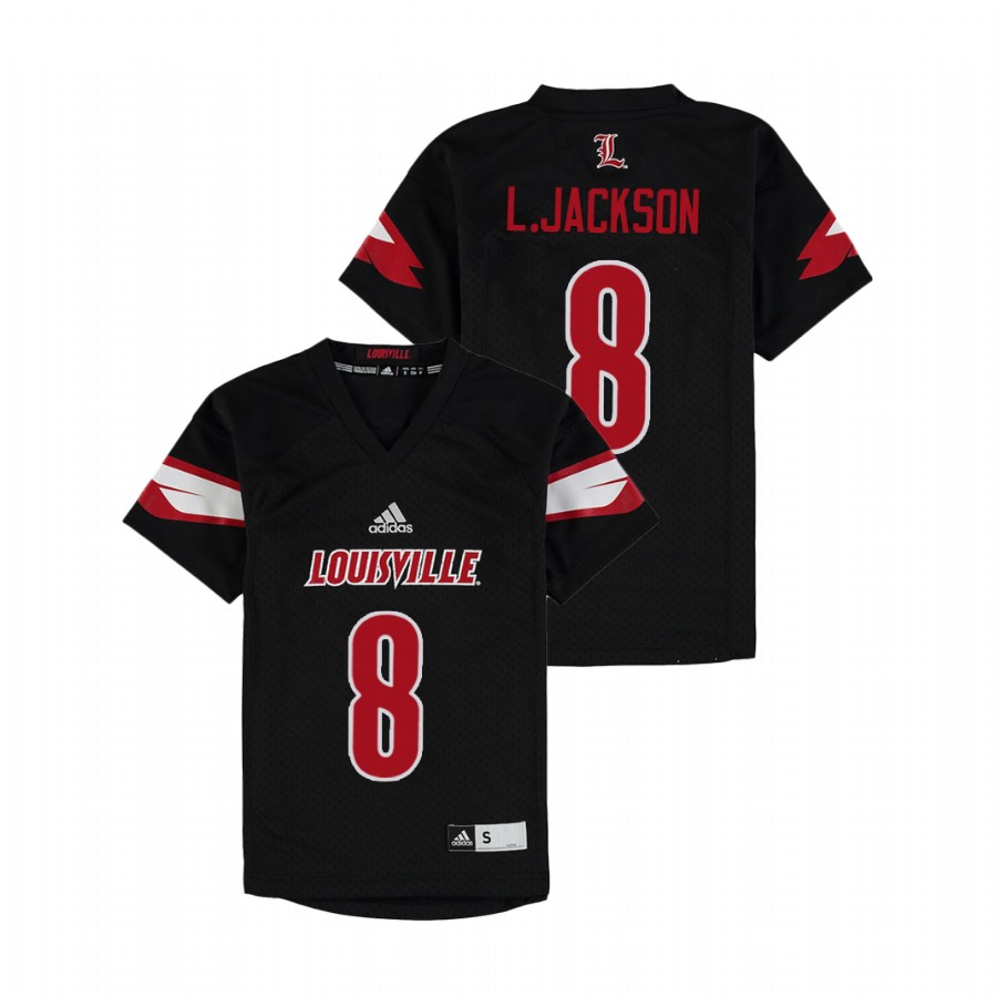 Youth Black Louisville Cardinals Lamar Jackson College Football Jersey