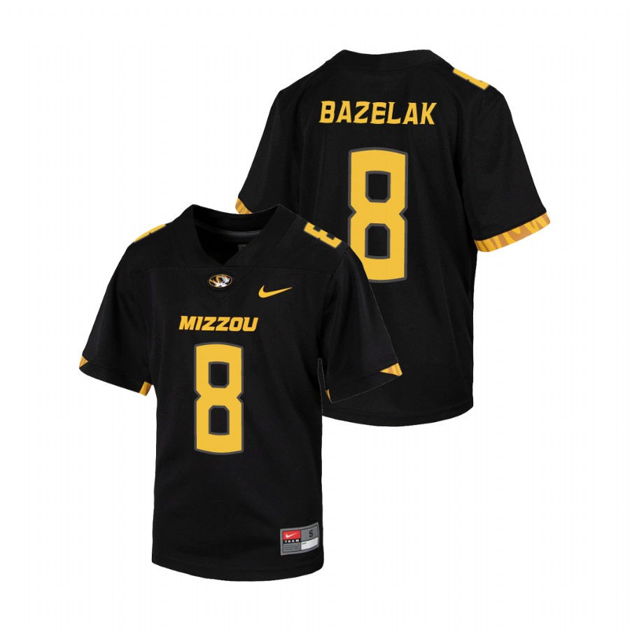 Youth Black Missouri Tigers Connor Bazelak Untouchable Football Jersey