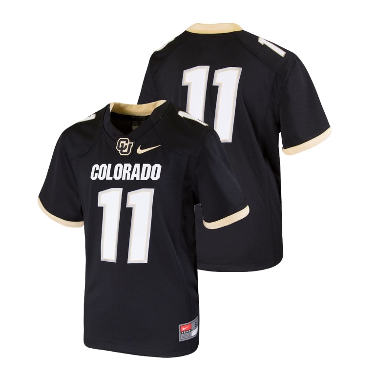 Youth Black Nike College Football Colorado Buffaloes Team Replica Jersey