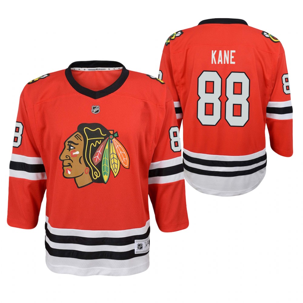 Youth Blackhawks #88 Patrick Kane Red Home Replica Player Jersey