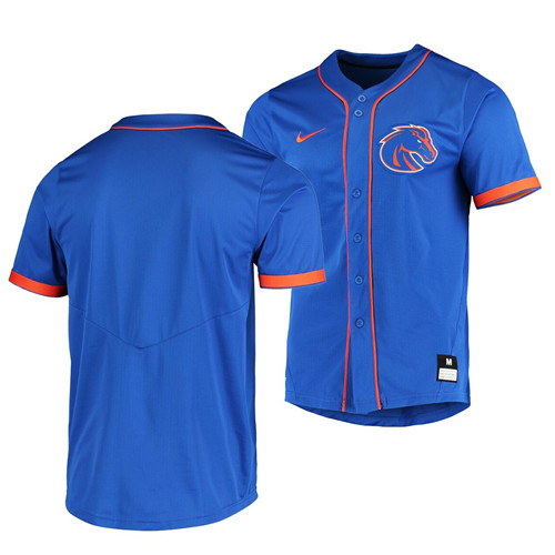 Youth Boise State Broncos Custom 2020 Nike Royal College Baseball Jersey