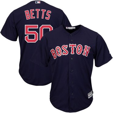 Youth Boston Red Sox #50 Mookie Betts Replica Alternate Navy Cool Base Jersey