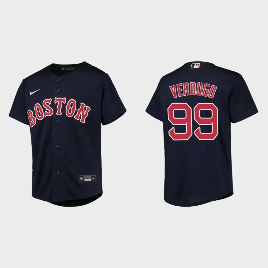 Youth Boston Red Sox Alex Verdugo Navy Replica Jersey