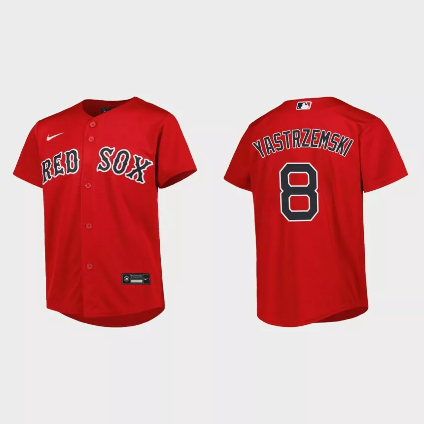Youth Boston Red Sox Carl Yastrzemski Red Replica Alternate Jersey