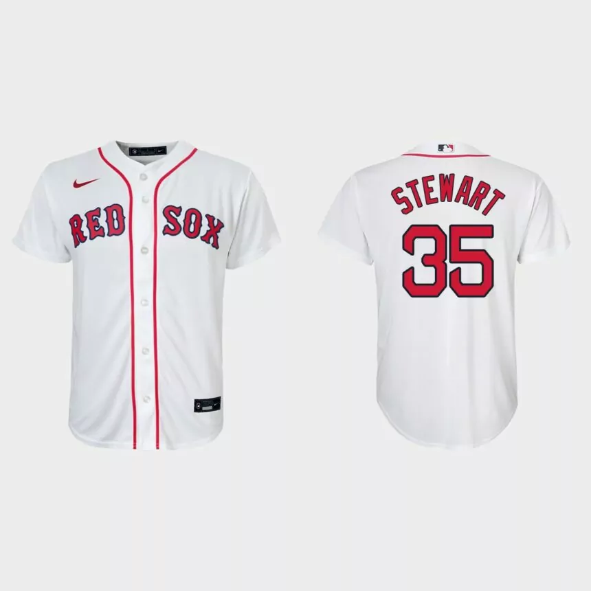 Youth Boston Red Sox Christin Stewart White Replica Home Jersey