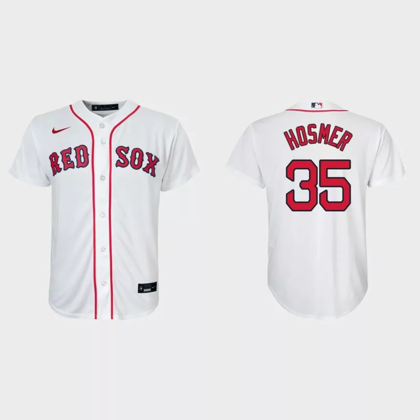 Youth Boston Red Sox Eric Hosmer White Replica Home Jersey