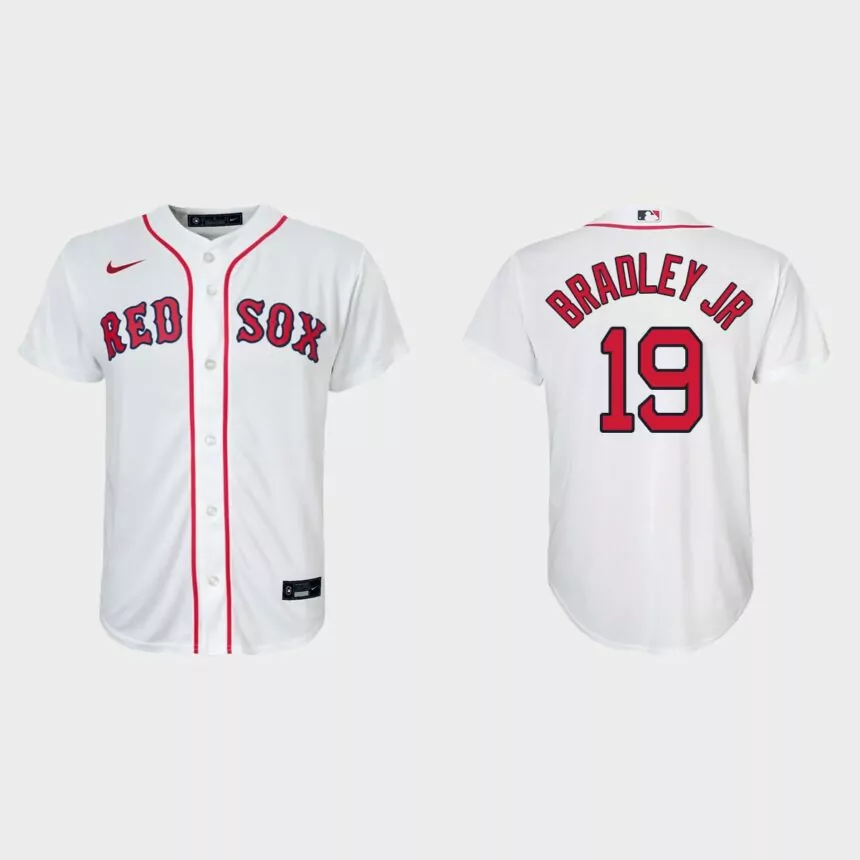 Youth Boston Red Sox Jackie Bradley Jr. White Replica Home Jersey
