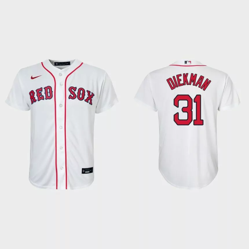 Youth Boston Red Sox Jake Diekman White Replica Home Jersey
