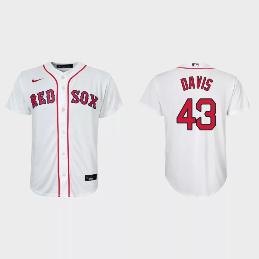Youth Boston Red Sox Jaylin Davis White Replica Home Jersey