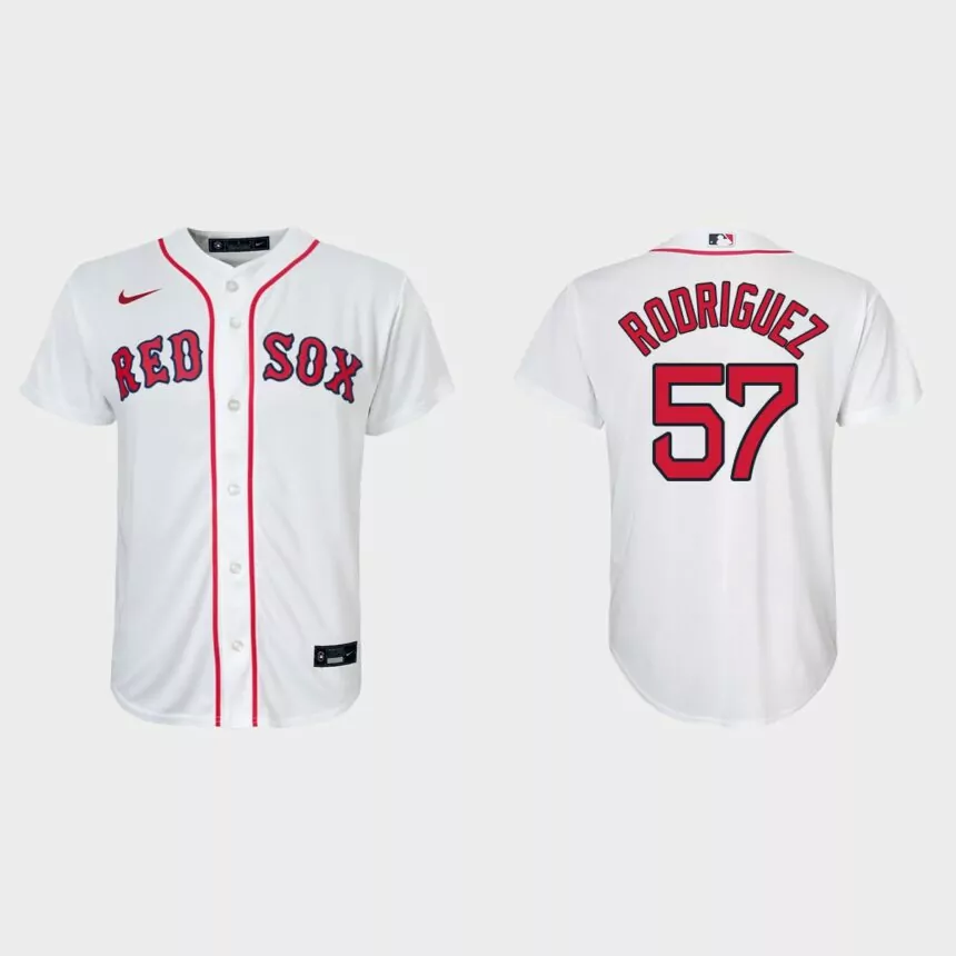 Youth Boston Red Sox Joely Rodriguez White Replica Home Jersey
