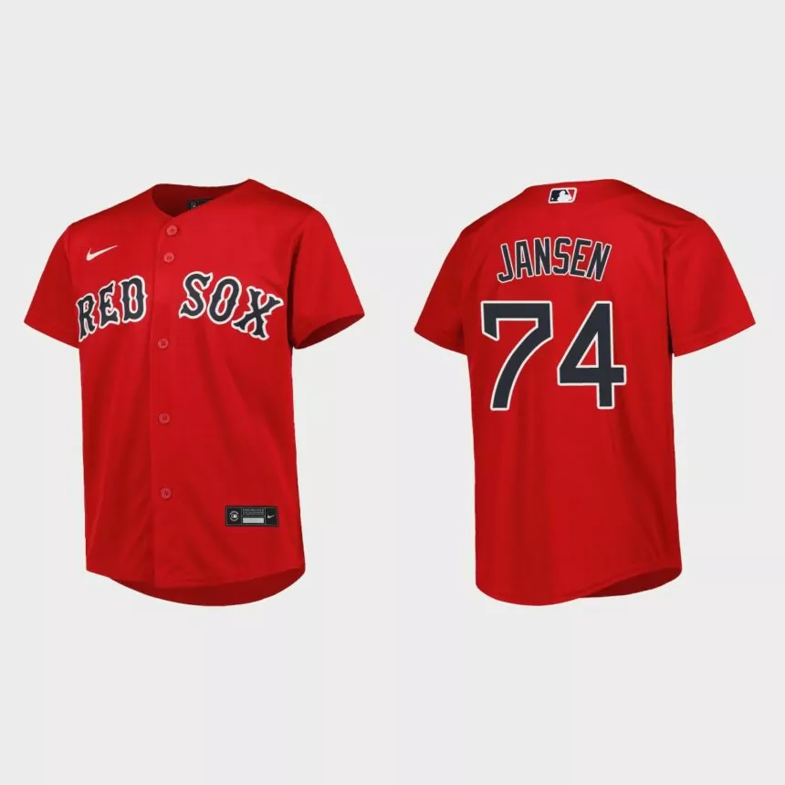Youth Boston Red Sox Kenley Jansen Red Replica Alternate Jersey