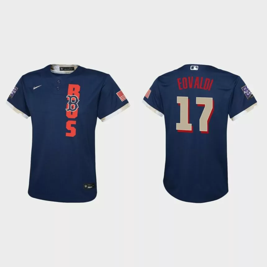 Youth Boston Red Sox Nathan Eovaldi Navy 2021 MLB All-Star Game Jersey