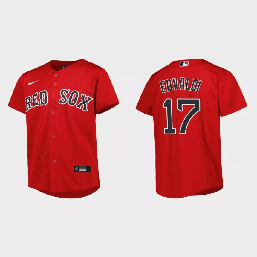 Youth Boston Red Sox Nathan Eovaldi Red Replica Alternate Jersey