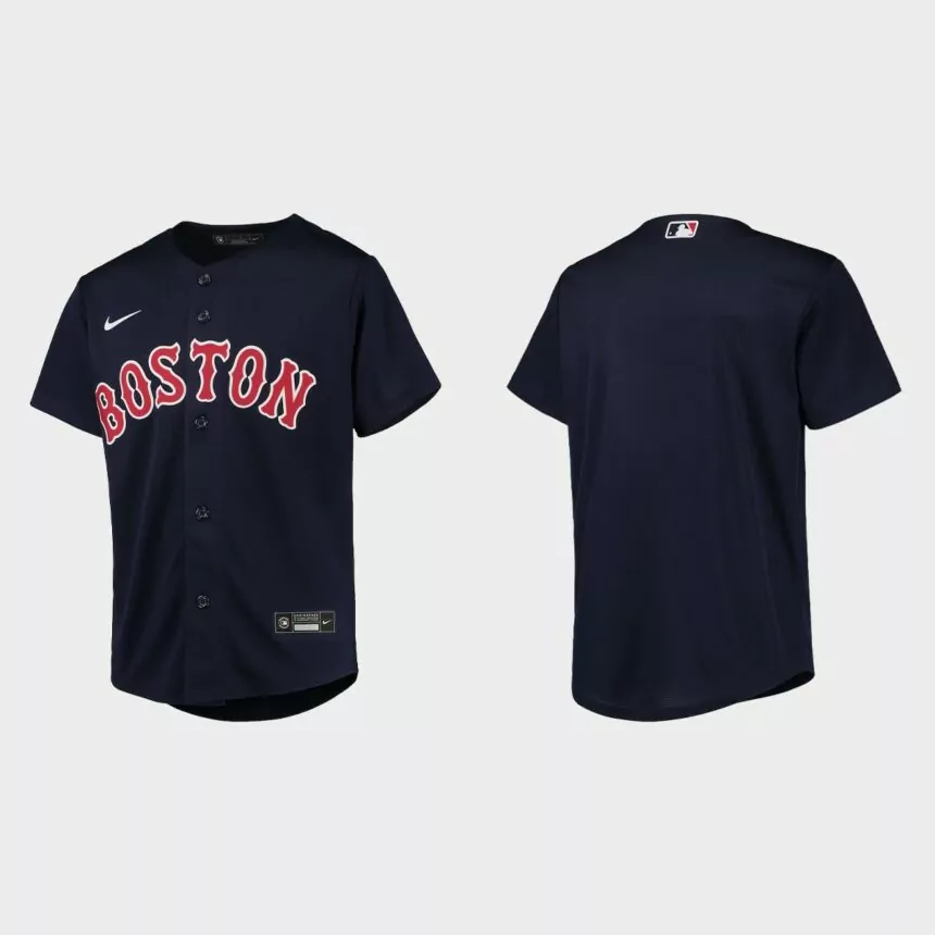 Youth Boston Red Sox Navy Replica Jersey