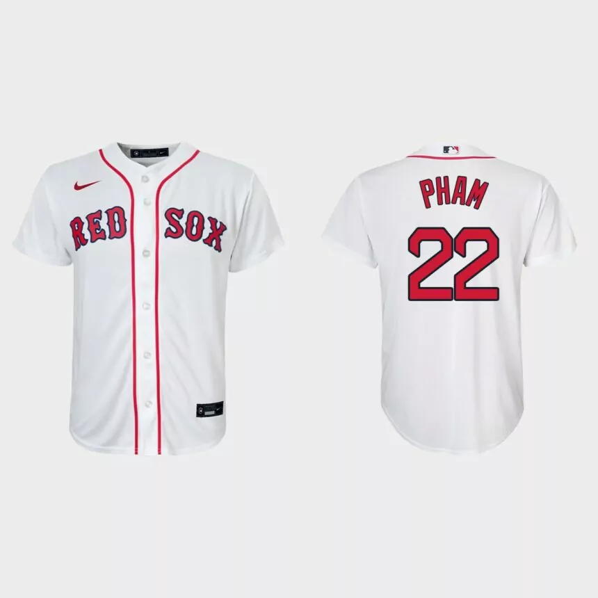 Youth Boston Red Sox Tommy Pham White Replica Home Jersey