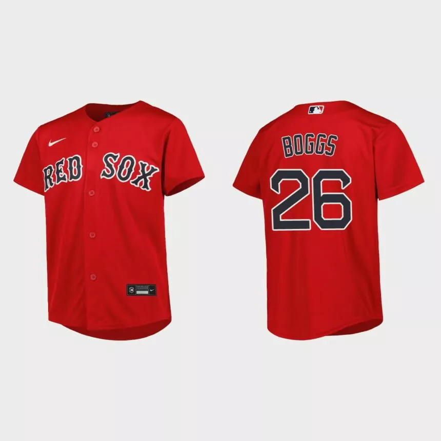 Youth Boston Red Sox Wade Boggs Red Replica Alternate Jersey