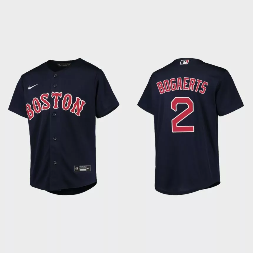 Youth Boston Red Sox Xander Bogaerts Navy Replica Jersey